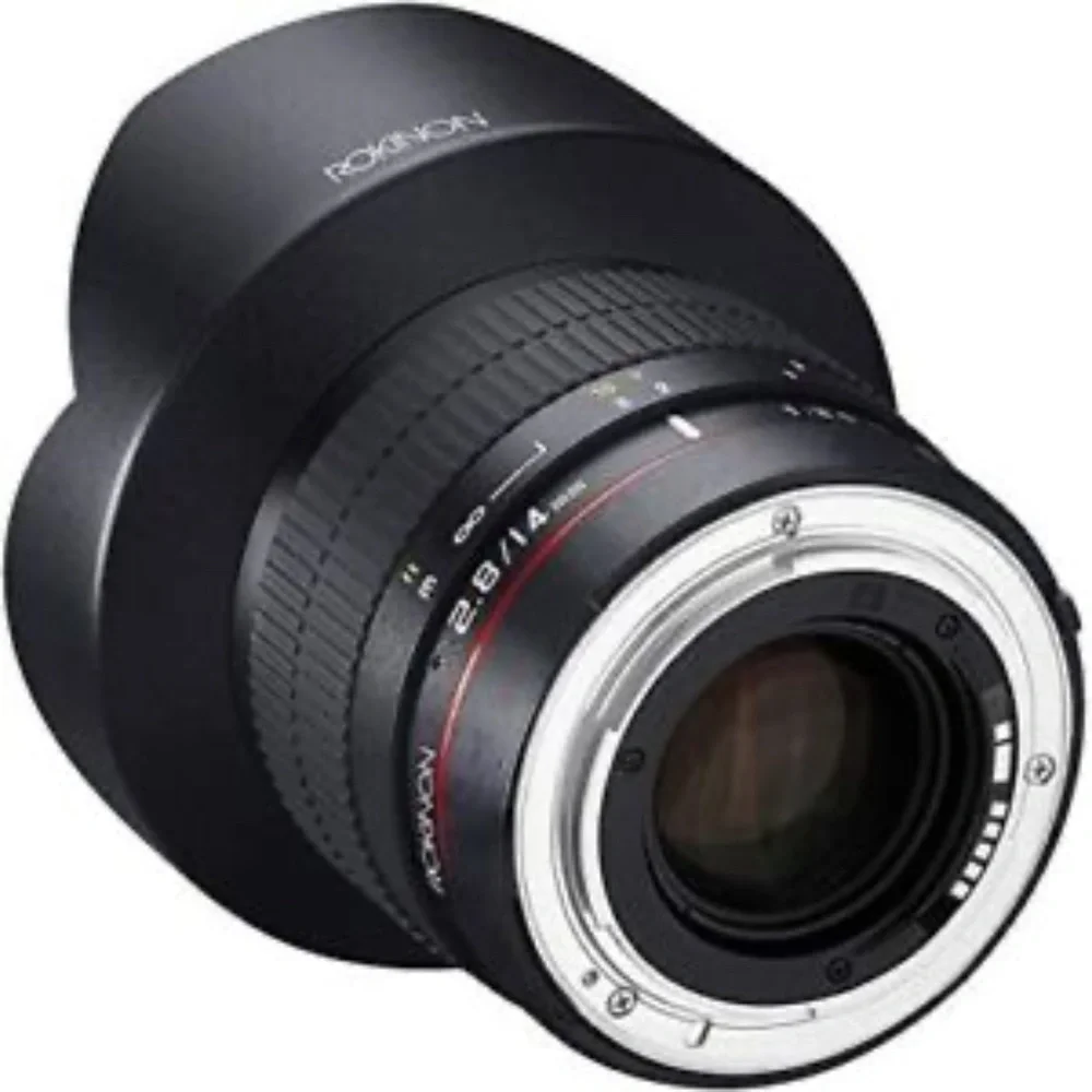 Rokinon 14mm F2.8 ED AS IF UMC Manual Focus Lens + AE Chip for Canon AE Camera